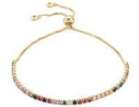 Cubic Zirconia Colorful Tennis Bracelet