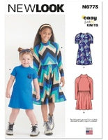6773 - Children Girls Knit Dresses