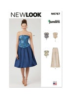 6787 - Juniors Corset Trousers & Skirt