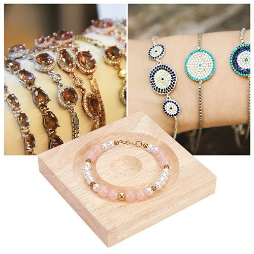Jewellery Making Wooden Bracelet Bead Board - 95mm