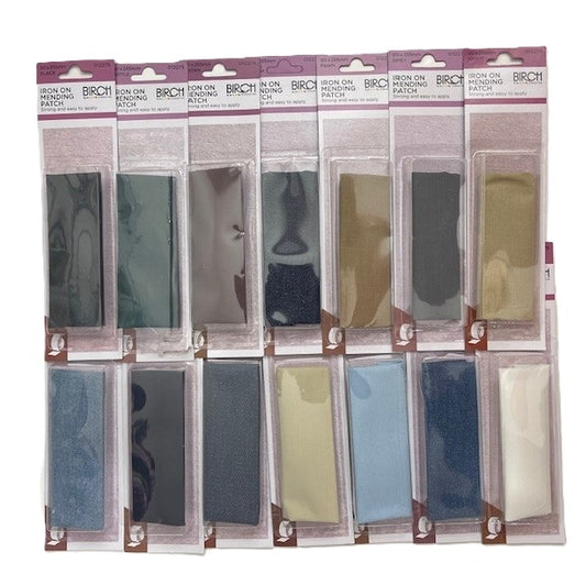 Iron On Mending Patch - 90 x 255mm - 14 Colours
