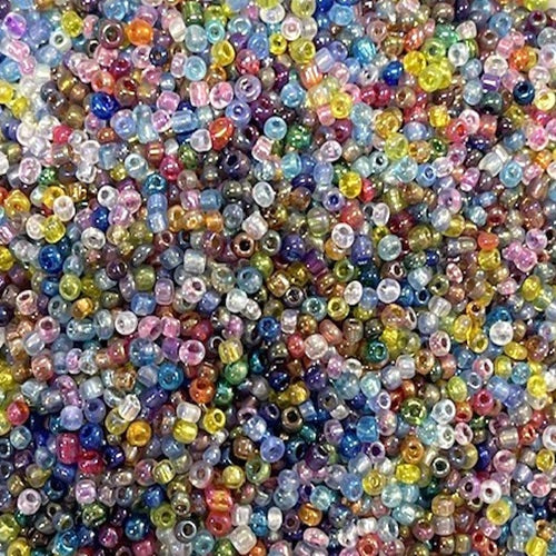 Glass Seed Beads - 2mm 11/0 - Rainbow - 20g approx 1300 pieces