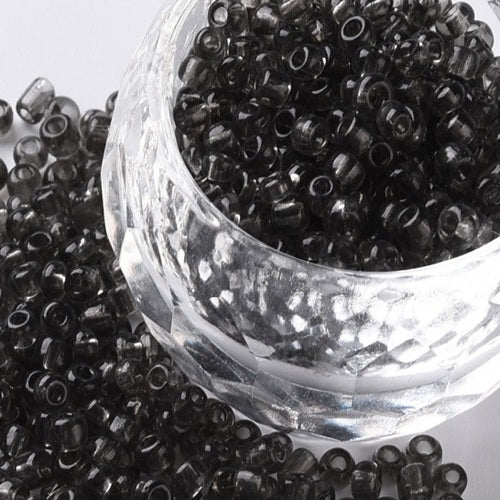Glass Seed Beads - 3mm 8/0 - Transparent - 20g approx 500 pieces