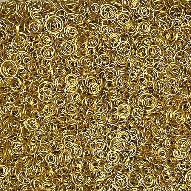Jump Ring Mix - 4mm to 10mm - 20g 400+ Pieces - 6 Colours