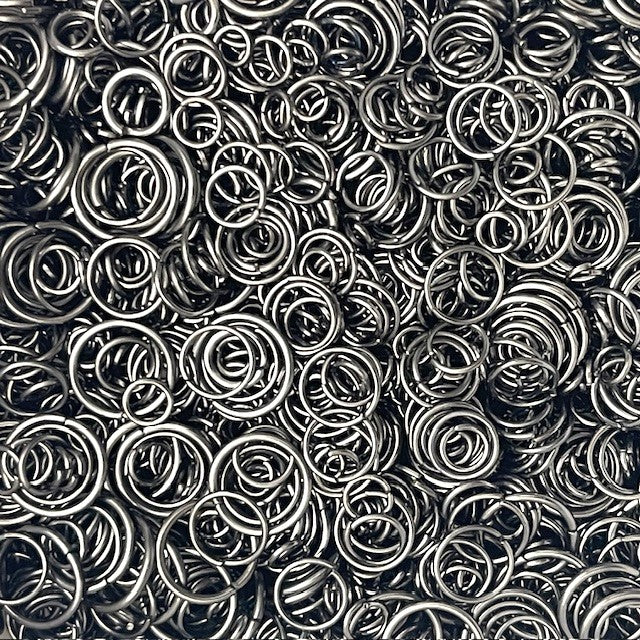 Jump Ring Mix - 4mm to 10mm - 20g 400+ Pieces - 6 Colours