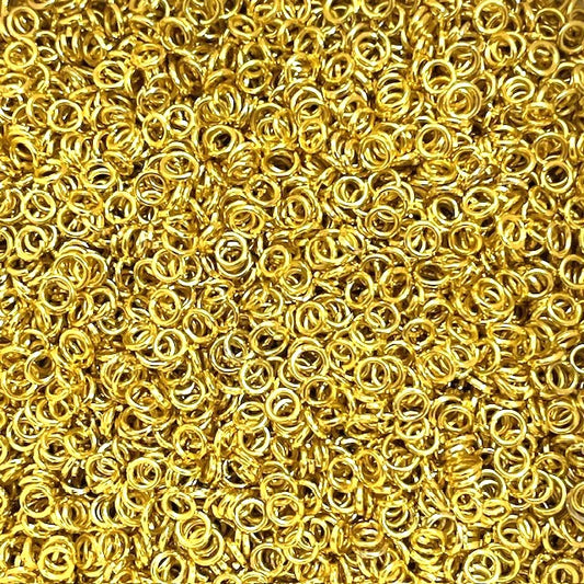 Jump Rings - 4mm - Bright Silver or Gold - 20g approx 500+ Pieces