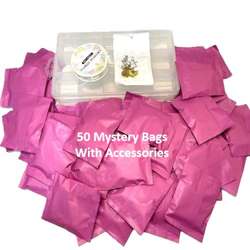 Glass Bead MYSTERY Bags - Pack Quantities 10 To 100 Mystery Bags
