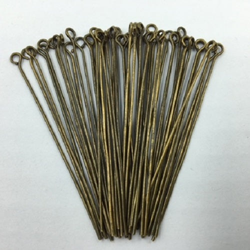 Eye Pins - 50mm - 50 Pieces - Straightened