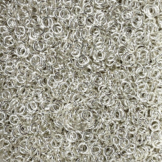 Jump Rings - 5mm - Bright Silver or Silver - 20g approx 220 Pieces