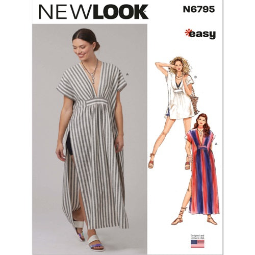 New Look Sewing Pattern 6795 - Misses Caftan in Two Lengths