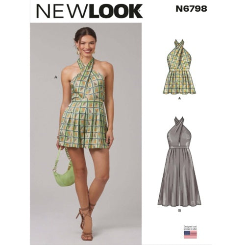 New Look Sewing Pattern 6798 - Misses’ Romper and Jumpsuit