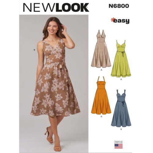 New Look Sewing Pattern 6800 - Misses’ Dresses