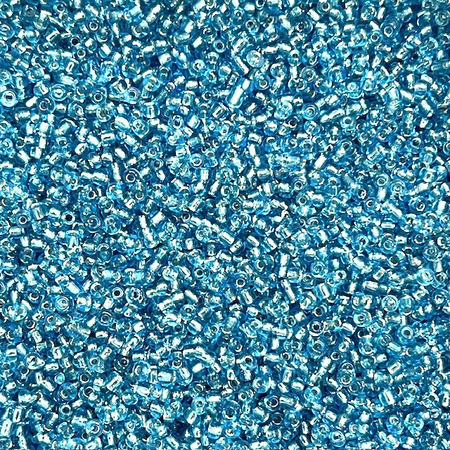 Glass Seed Beads - 2mm 11/0 - Silver Lined - 20g approx 1300 pieces