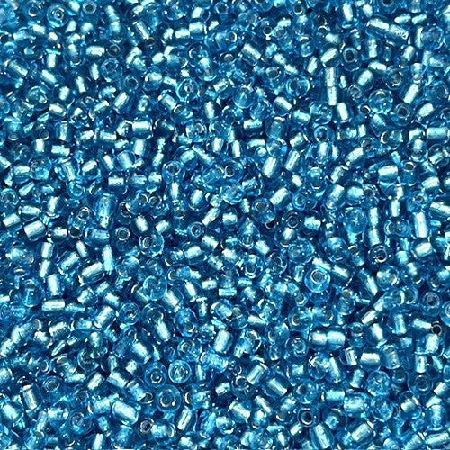 Glass Seed Beads - 3mm 8/0 - Silver Lined - 20g approx 500 pieces