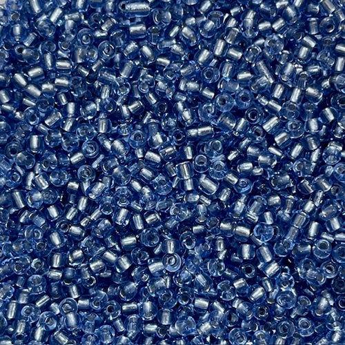 Glass Seed Beads - 3mm 8/0 - Silver Lined - 20g approx 500 pieces