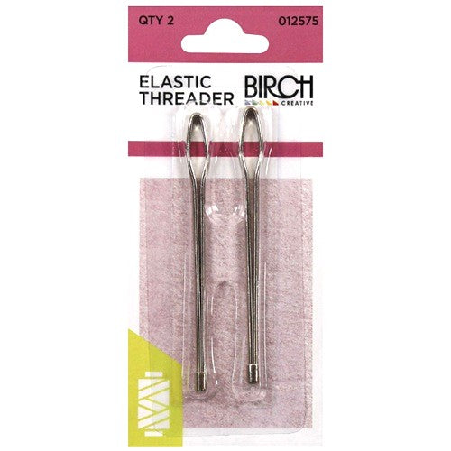 Elastic Threader Metal Bodkins - 2 Pack