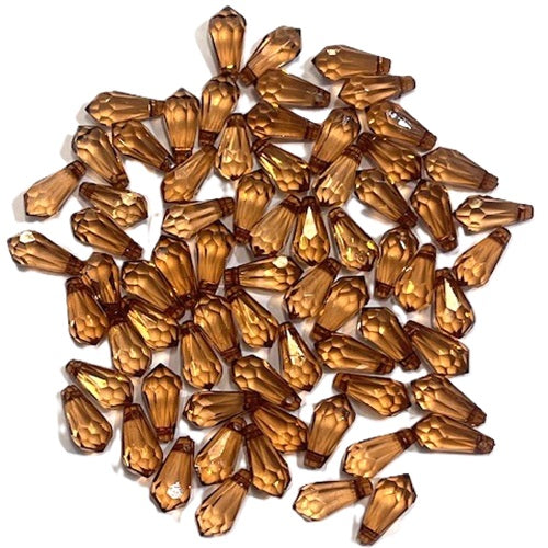 Plastic Acrylic Chandelier Drop Beads - Small - 50 Pieces