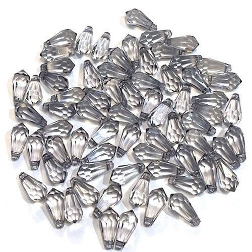 Plastic Acrylic Chandelier Drop Beads - Small - 50 Pieces