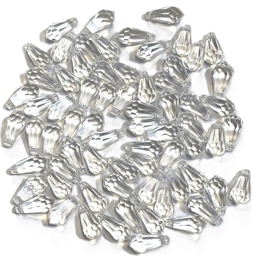 Plastic Acrylic Chandelier Drop Beads - Small - 50 Pieces