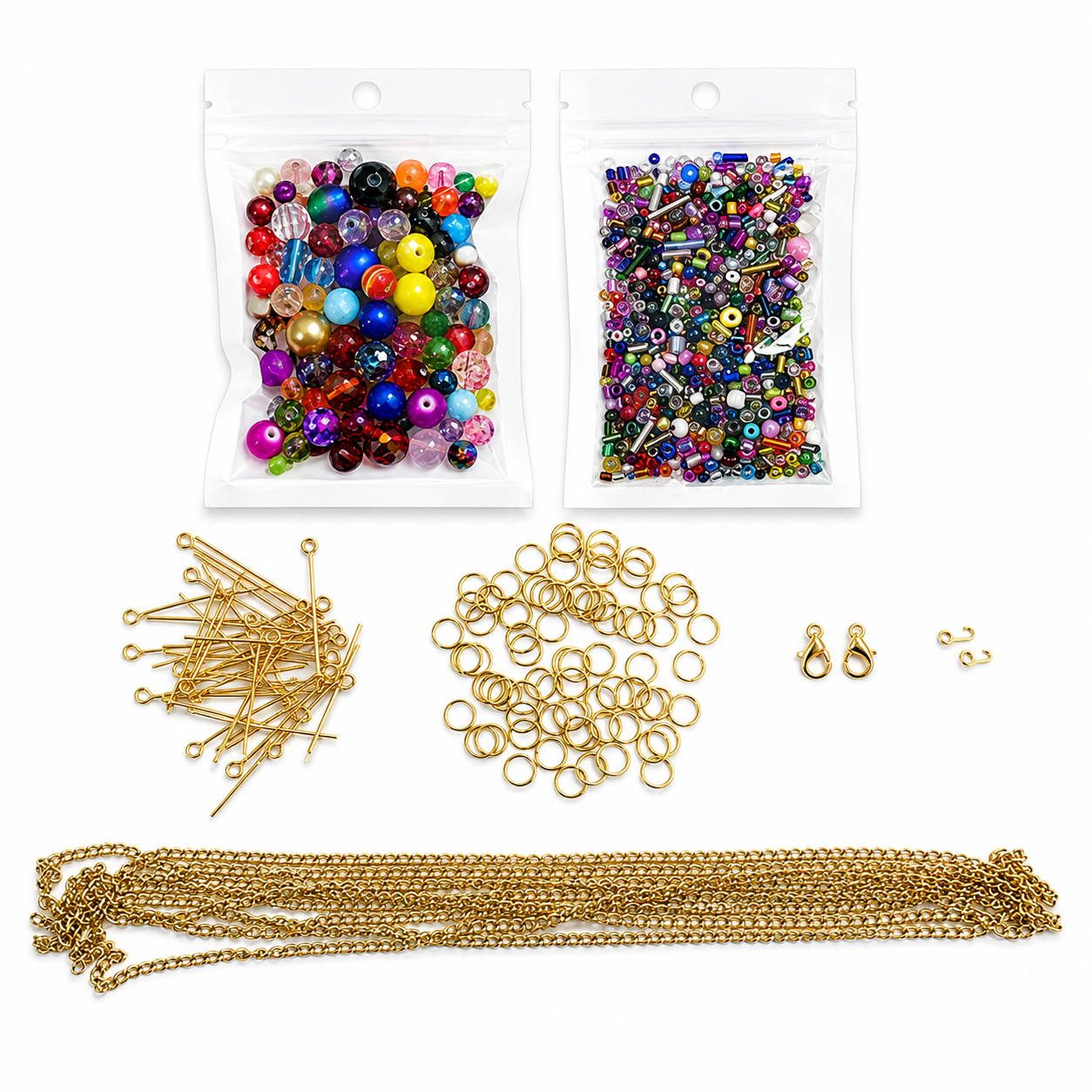 DIY Chain Bracelet Necklace Making Kit Jewellery Craft Beading Starter Set