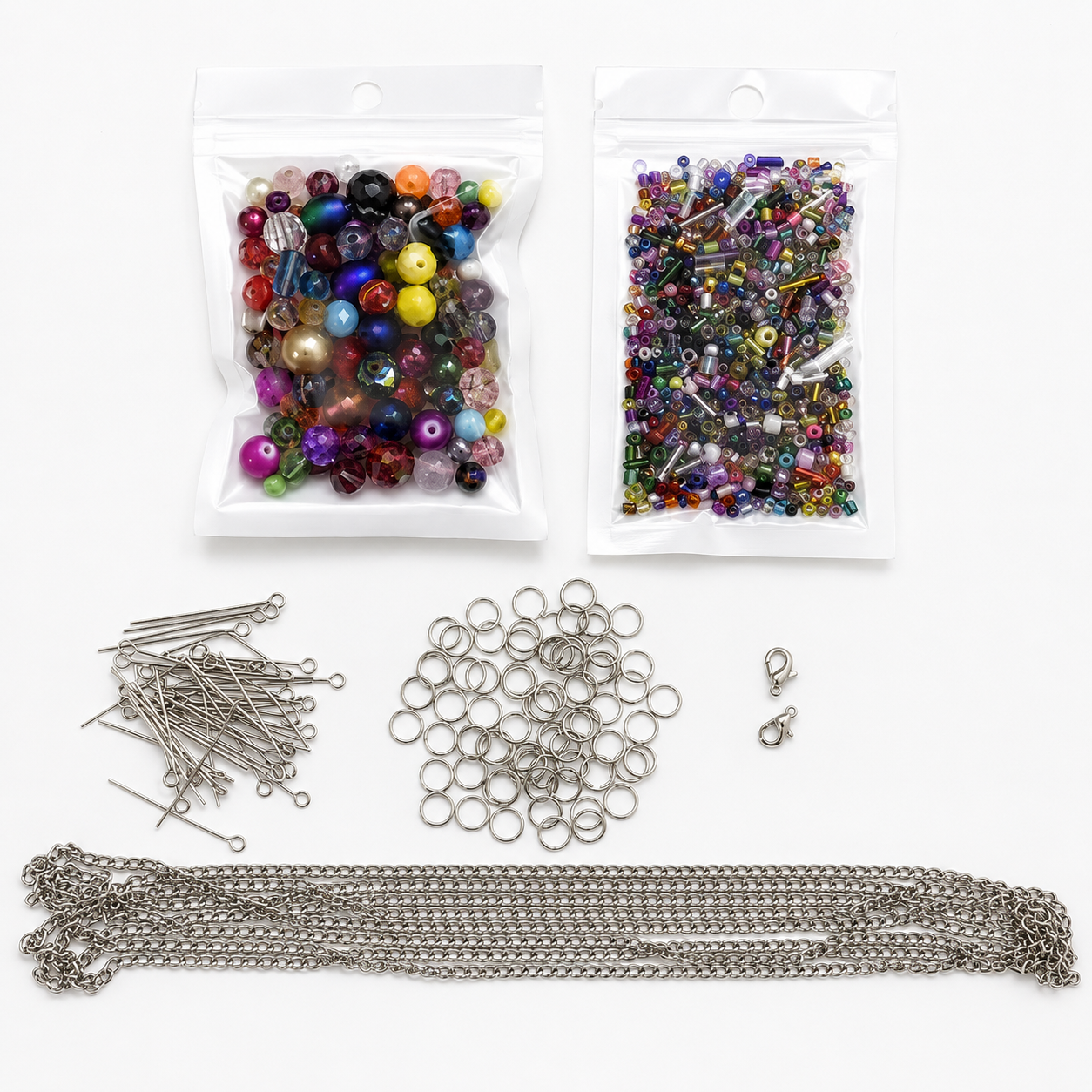 DIY Chain Bracelet Necklace Making Kit Jewellery Craft Beading Starter Set