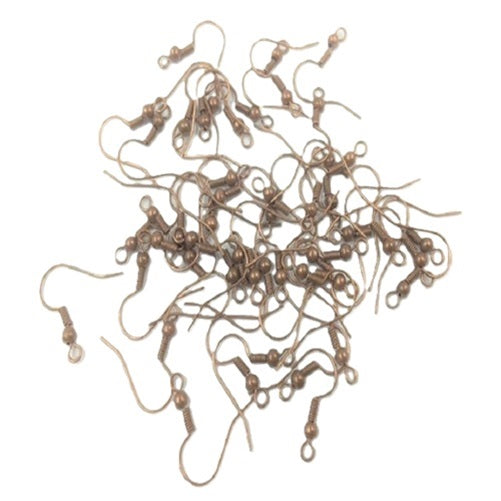 Earring Hooks - 50 Pieces - 6 Colours