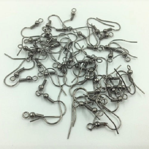 Earring Hooks - 50 Pieces - 6 Colours
