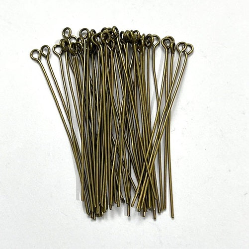 Eye Pins - 50mm - 50 Pieces - Straightened