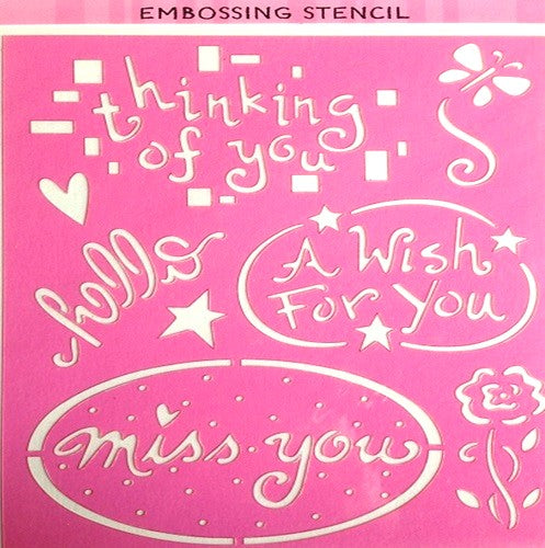 Embossing Stencils - 9 Themes To Choose From