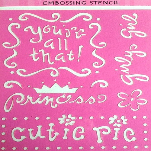Embossing Stencils - 9 Themes To Choose From