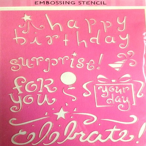 Embossing Stencils - 9 Themes To Choose From