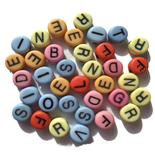 Craft Alphabet Beads - Multi Colours