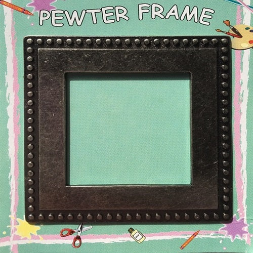Metal Pewter Frames - Checkered, Plain, Polka Dots & Stripes