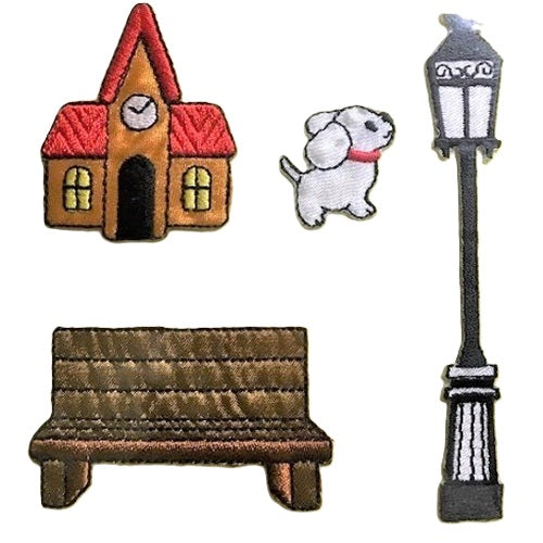 Iron On Patch - School Dog Seat Lamp