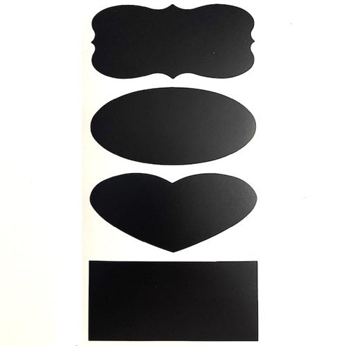Craft Stickers - Chalk Board - Fancy Ovals & Rectangles