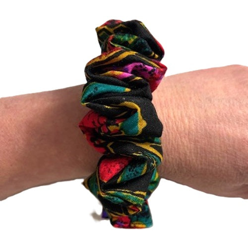 Scrunchies - Red & Greens - Cotton Blend - Standard Size
