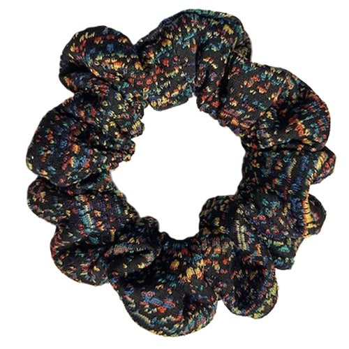 Scrunchies - Black & Colours - Wool Blend - Standard Size