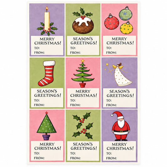 Christmas Craft Stickers – Christmas Stickers for Scrapbooking & Card Making