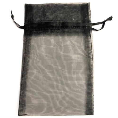 Organza Bag - Black - 150mm x 95mm