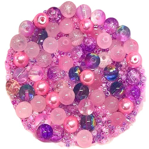 Glass Beads - Mystical Mixes - 50g - 1300+ Pieces - 10 Colours