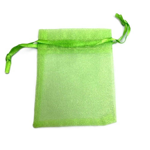 Organza Bag - Green - 95mm x 70mm