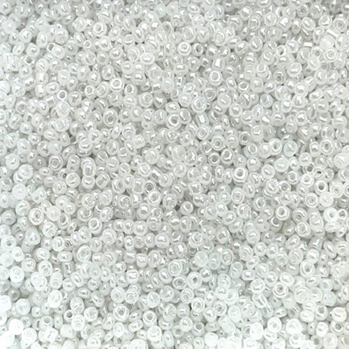 Glass Seed Beads - 2mm 11/0 - Pearl - 20g approx 1300 pieces