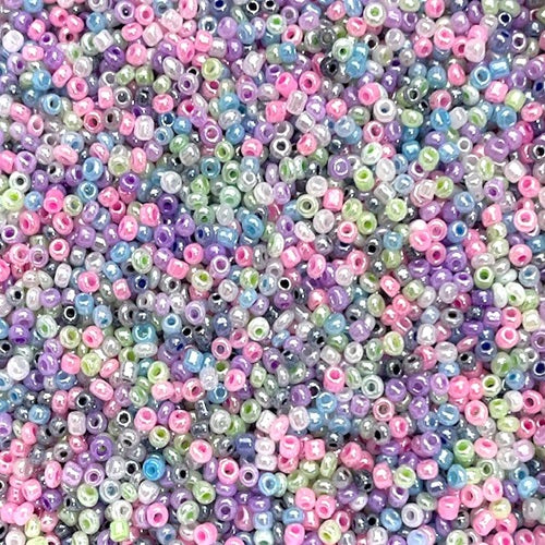 Glass Seed Beads - 2mm 11/0 - Pearl - 20g approx 1300 pieces