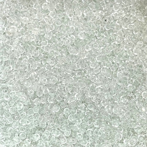 Glass Seed Beads - 3mm 8/0 - Transparent - 20g approx 500 pieces