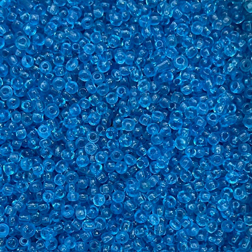 Glass Seed Beads - 3mm 8/0 - Transparent - 20g approx 500 pieces