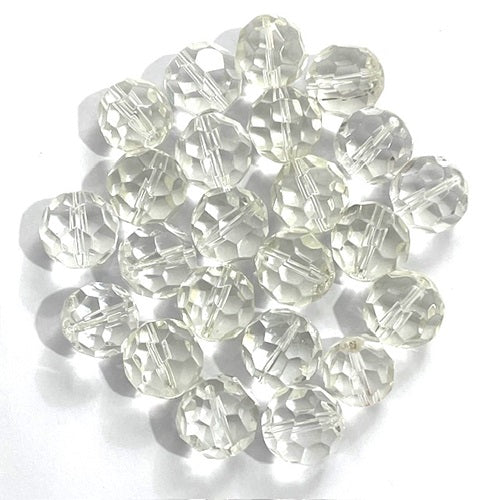 Single Glass Beads - Clear - Assorted Shapes & Sizes