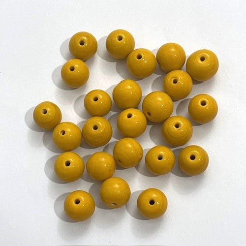 Single Glass Beads - Orange - Assorted Shapes & Sizes