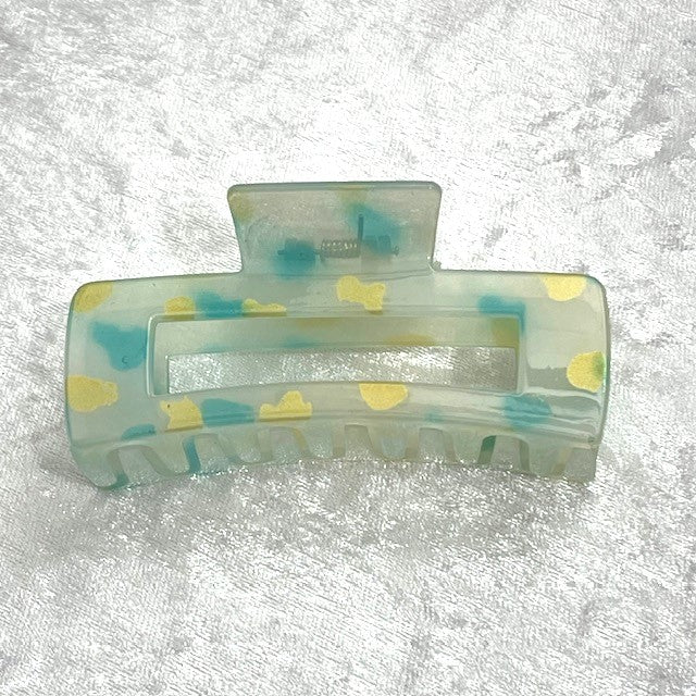 Claw Hair Clips with Glitter Powder - Large - 6 Colours