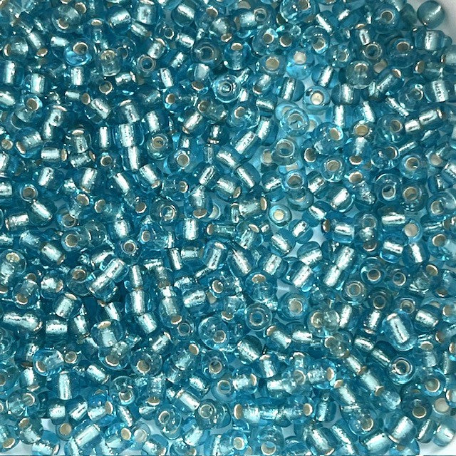 Glass Seed Beads - 4mm 6/0 - Silver Lined - 20g approx 200 pieces