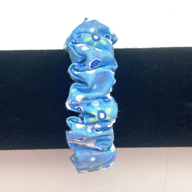 Handmade Cotton Scrunchie Hair Tie Floral Flower Print Ponytail Holder Accessories